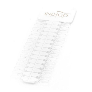 INDIGO NAIL TIPS CHART DISPLAY CLEAR LARGE 30pcs TIPS