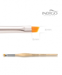 INDIGO NAILS ONE STROKE BRUSH II - NATURAL WOOD