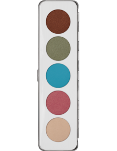 KRYOLAN EYE SHADOW PALETTE 5 COLORS IRIDESCENT 