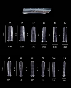 DARK BY RIOR SET OF 4 SHAPES UPPER FORM WITH DARK MOLDS (SQUARE, ALMON, COFFIN, STILETTO)