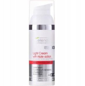 BIELENDA LIGHT CREAM WITH TRIPLE ACTION OF AHA AND PHA ACIDS 50ML