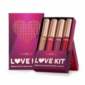 NABLA COSMETICS LOVE KIT DREAMY MATTE LIQUID LIPSTICK 4PCS SET