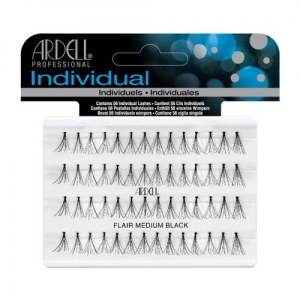 ARDELL LASHES INDIVIDUAL DURALASH FLARE MEDIUM BLACK 