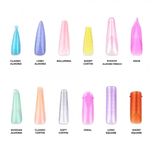 NC NAILS COMPANY DUAL FORM RAINBOW MIX 288 pcs