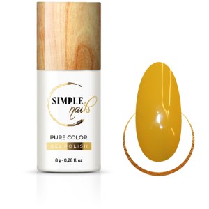 SIMPLE NAILS UV/LED GEL POLISH PURE COLOR MUSTARD 