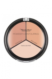 PIERRE RENE POWDER CONTOURING BLUSH BRONZER HIGHLIGHTER PALETTE TRIO