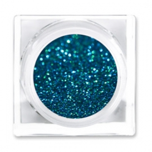 LIT COSMETICS COLOURS EYESHADOW GLITTER JAR PEACOCK