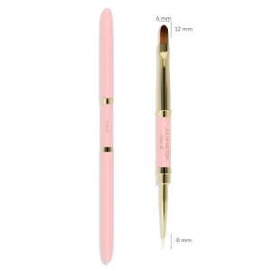 JULIA NESSA SLIM GEL BRUSH 8MM\6MM  PINK