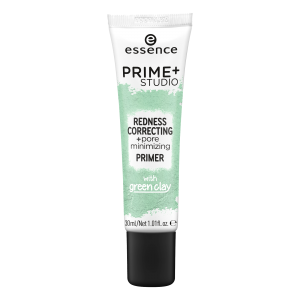 ESSENCE PRIME + STUDIO REDNESS CORRECTING + PORE MINIMIZING PRIMER