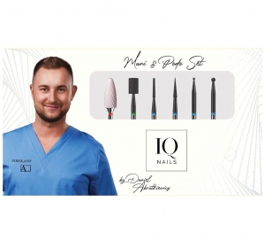 IQ NAILS DANIEL ABRATKIEWICZ BEACUSE NOT EVERYTHING CAN BE PAINTED OVER - NAILS DRILL BIT MANI & PODO SET