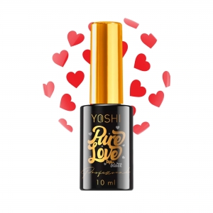 YOSHI PROFESSIONAL TOP PURE LOVE RED HEARTS 10 ml UV/LED