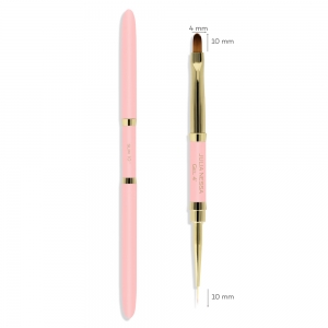 JULIA NESSA GEL BRUSH 4mm SLIM LINER 10mm - DUO BRUSH 10mm/4mm