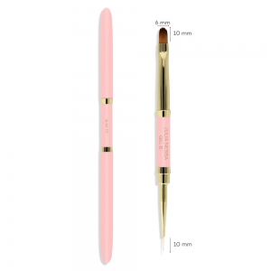 JULIA NESSA GEL BRUSH 6mm SLIM LINER 10mm - DUO BRUSH 10mm/6mm