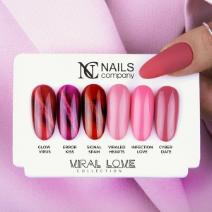 NC NAILS COMPANY GELIQUE GEL POLISH UV LED VIRAL LOVE SET