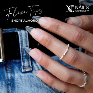 NC NAILS COMPANY FLEXI TIPS SHORT ALMOND