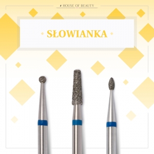 SLOWIANKA SET OF BASIC DRILL BIT FOR CUTICULE RUSSIAN MANICURE E-5, E-7, E-13