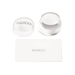 INDIGO SILICONE STAMPER AND SCRAPER (STAMPING KIT)