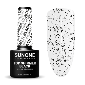 SUNONE GEL POLISH UV LED TOP SHIMMER BLACK