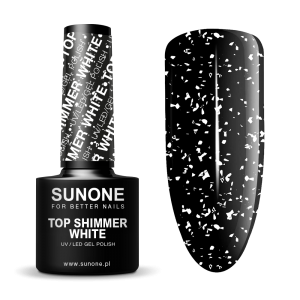 SUNONE GEL POLISH UV LED TOP SHIMMER WHITE