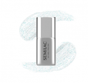 SEMILAC TOP COAT NO WIPE SPARKLING BLUE T18 - 7ml