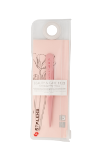 STALEKS BEAUTY & CARE EYEBROW TWEEZERS 11/5 PINK