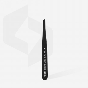 STALEKS EYEBROW TWEEZERS EXPERT 11 TYPE 4 TE-11/4 BLACK