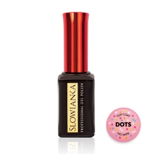 SLOWIANKA NAIL TOP COAT NO WIPE DOTS UV/LED 10 ml 