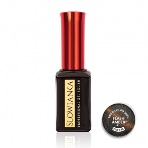 SLOWIANKA NAILS TOP COAT NO WIPE FLASH CAT EYE 10 g 