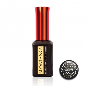 SLOWIANKA NAILS TOP COAT NO WIPE VINTAGE WHITE UV/LED 10 G