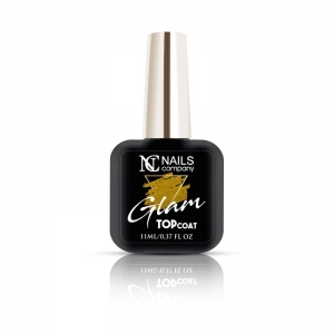 NC NAILS COMPANY GEL POLISH UV LED GLAM TOP COAT GOLD 11ML