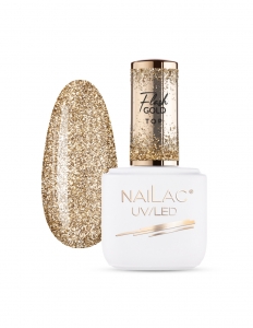 NAILAC HYBRID TOP COAT FLASH GOLD 7ml