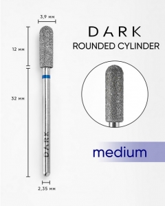 DARK BY RIOR NAIL DRILL BIT ROUNDED CYLINDER 3,9x12 BLUE