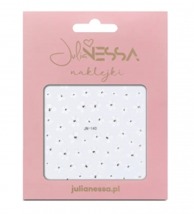 JULIA NESSA STICKERS FOR NAILS - WHITE FLOWERS