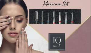 IQ NAILS SET OF 7 CUTTERS FOR HYBRID, GEL AND CUTICLES (IQN SET MANI 5)